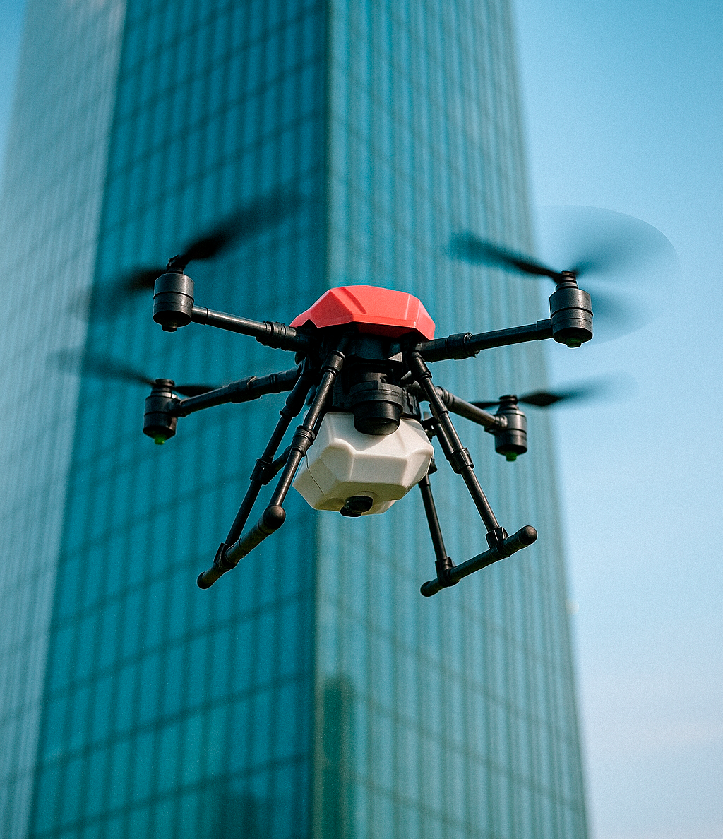 Drone de limpeza